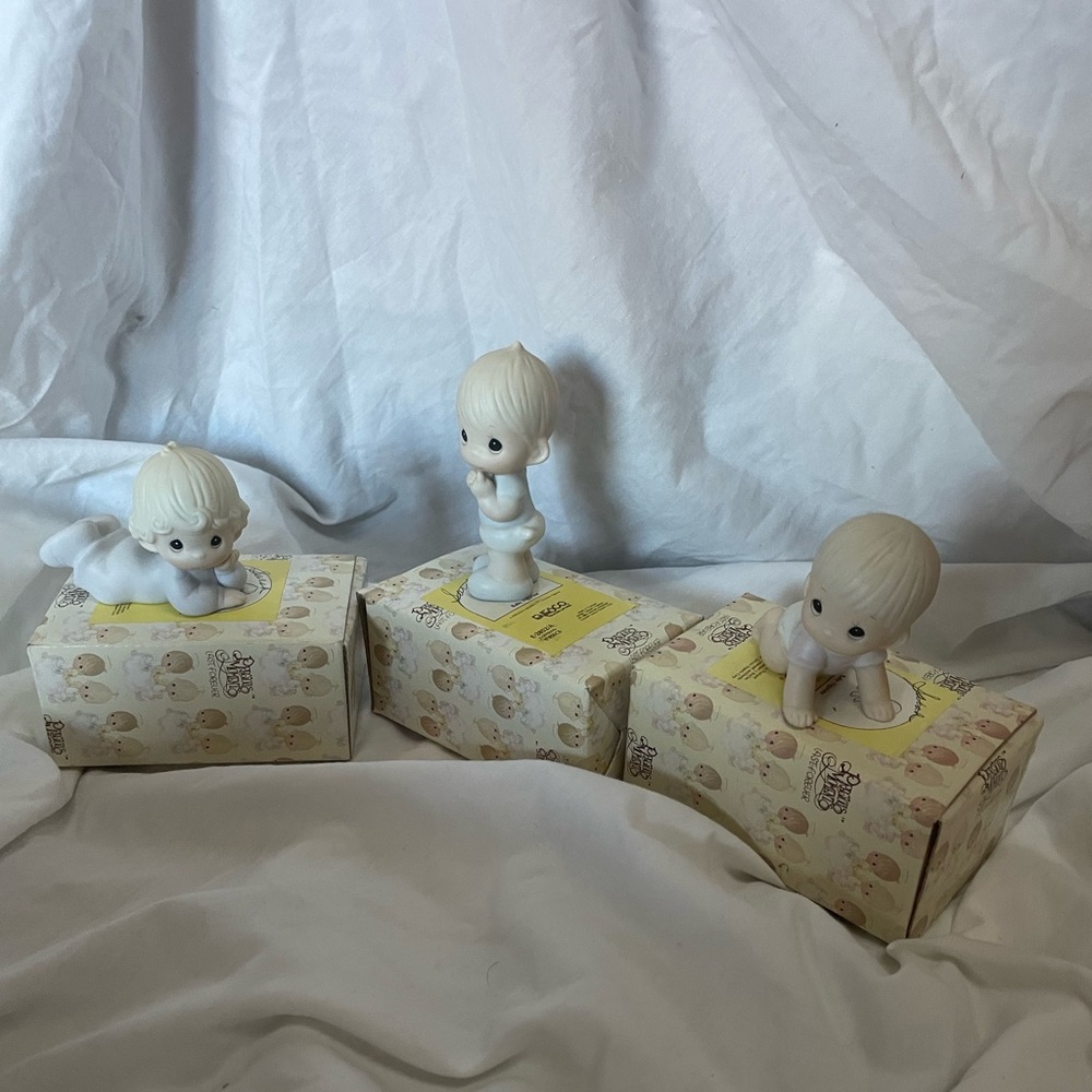 Three Precious Moments Baby Figuirines